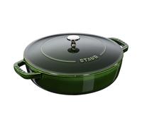 Staub Sartén para saltear Chistera Hierro fundido Ø28 cm Verde albahaca