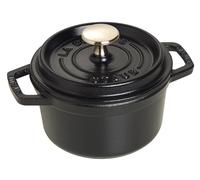 STAUB Cacerola de hierro fundido Staub La Cocotte redonda 0.8 L Negro