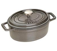 STAUB Cacerola/Cocotte de Hierro Fundido Ovalada, 17 cm, 1 L, Gris grafito