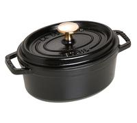 STAUB Cacerola/Cocotte de Hierro Fundido Ovalada, 17 cm, 1 L, Negro