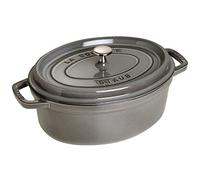 Staub Cacerola de hierro fundido La Cocotte oval 2.35 L Gris grafito