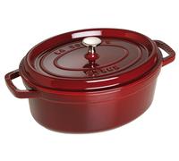 STAUB Cacerola/Cocotte de Hierro Fundido Ovalada, Diámetro de 29 cm, 4,25 L, Grenadine