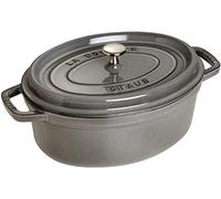 STAUB Cacerola de hierro fundido Staub La Cocotte oval 5.5 L Gris grafito
