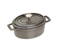 Staub Cacerola de hierro fundido La Cocotte oval 0.6 L Gris grafito