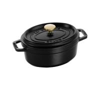 STAUB Cacerola de hierro fundido Staub La Cocotte oval 0.6 L Negro