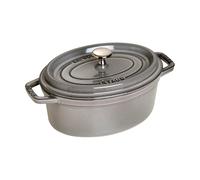 STAUB Cacerola de hierro fundido Staub La Cocotte oval 2.35 L Gris grafito