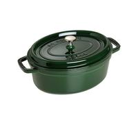 Staub Cacerola de hierro fundido La Cocotte oval 29 cm 4.2 L Verde albahaca