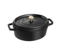 STAUB Cacerola de hierro fundido Staub La Cocotte oval 5.5 L Negro