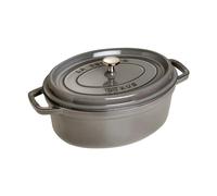 STAUB Cacerola de hierro fundido Staub La Cocotte oval 8 L Gris grafito