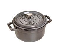 Staub Cacerola de hierro fundido La Cocotte redonda 20 cm (2.2 L) gris grafito