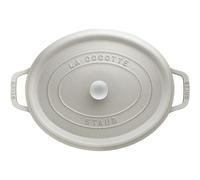 STAUB Cacerola ovalada de Trufa, color Blanco, tamaño 31 cm