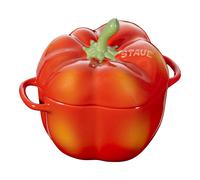 Staub Ceramique Cocotte 11 cm, pimineto, Naranja-rojo, Cerámica