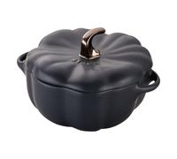 Staub Ceramique Cocotte 15 cm, calabaza, Negro, Cerámica