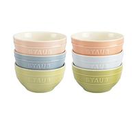 Staub - Juego de 6 cuencos Ceramique, 400 ml, cerámica, 12 cm, diseño macarrón
