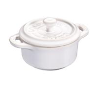 Staub Ceramique Mini cocotte 10 cm, redondo, Blanco marfil, Cerámica