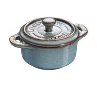 Staub Ceramique Mini cocotte 10 cm, redondo, Turquesa antiguo, Cerámica