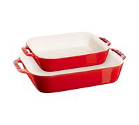 Staub Ceramique Set de bandejas de horno M/L 2-pzs, Cereza