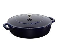 Staub Sartén para saltear Chistera Hierro fundido Ø28 cm Azul oscuro