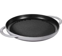 Staub Parrilla redonda 40511/782 0 – Hierro fundido, 30 cm – Color gris
