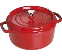 Staub Olla cocotte redonda 40509-835-0 de hierro fundido 24 cm 3,8 l rojo cereza