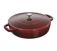 Staub Sartén para saltear Chistera de hierro fundido Ø28 cm apta para inducción Rojo granadina