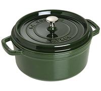 Staub Cacerola de hierro fundido La Cocotte redonda 28 cm 6,7 L Verde albahaca