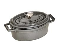 STAUB Cacerola mini Staub La Cocotte oval de hierro fundido 0.25 L Gris grafito