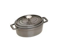 Staub Cacerola de hierro fundido La Cocotte oval 0.6 L Gris grafito