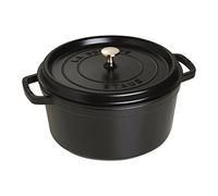Staub - Cocotte redondo, hierro fundido, matte black, 6-1/4-Quart