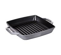 Staub Grill Pans Grill 23 cm, Hierro fundido, Gris grafito