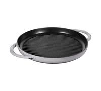 Staub Grill Pans Plancha 30 cm, redondo, Gris grafito, Hierro fundido