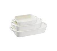 Staub Juego de 3 cazuelas, color blanco