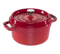 Staub Cacerola de hierro fundido La Cocotte 20 cm, 2,24 L, Rojo cereza