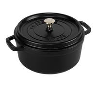 Staub La Cocotte 24cm redonda negra de hierro fundido