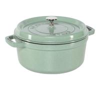 Staub Olla de hierro fundido Cocotte redonda 24 cm 3,8 l Salvia