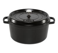 Staub La Cocotte 28cm Redonda Negra en Hierro Fundido