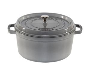 Staub La Cocotte 28cm Round Cast Iron, Graphite Grey