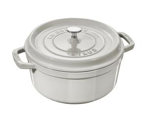 Staub la cocotte cast iron pot round 3.8 ltr, truffle