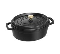 STAUB Cacerola de hierro fundido Staub La Cocotte oval 3.2 L Negro