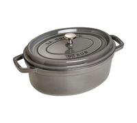Staub La Cocotte Cocotte 37 cm, ovalado, Gris grafito, Hierro fundido