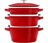 Staub La Cocotte - Juego de 3 cacherolas para hornear