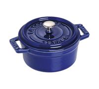 Staub La Cocotte Mini cocotte 10 cm, redondo, Azul oscuro, Hierro fundido