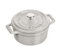 Staub La Cocotte Mini cocotte 10 cm, redondo, Blanco trufa, Hierro fundido