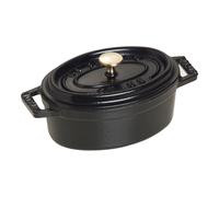 Staub La Cocotte Mini cocotte 11 cm, ovalado, Negro, Hierro fundido