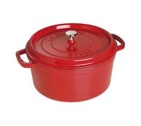 Staub asador/cocotte de hierro fundido, redondo 30 cm, 8,35 l, rojo ce