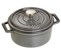STAUB Mini cocotte de Hierro Fundido, Redonda 12 cm, 0,25 L, Gris Grafito