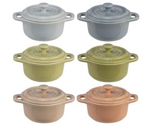 Staub Mini Cocotte Set 6-pcs. redondo, cerámica, multicolor