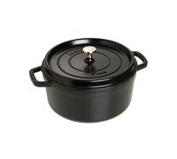 STAUB Olla de hierro fundido Staub redonda 5.2 l negro