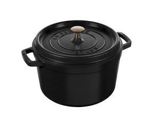 STAUB Olla modelo alto Staub redonda 4.8 L negro mate