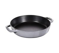 Staub Pans Sartén con 2 asas 26 cm, Hierro fundido, Gris grafito